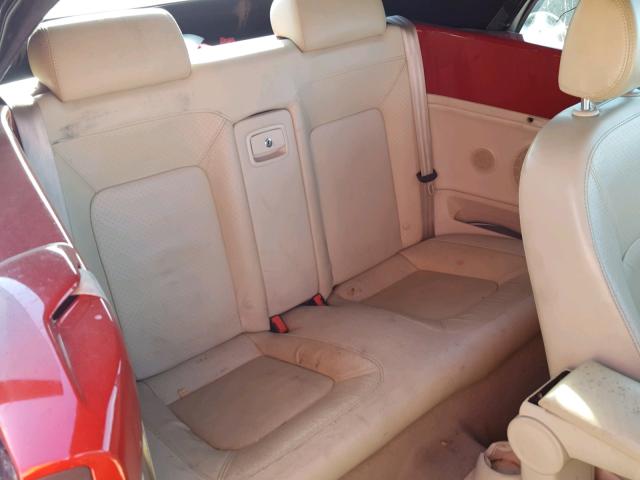 3VWSF31Y36M303130 - 2006 VOLKSWAGEN NEW BEETLE წითელი ფოტო 6