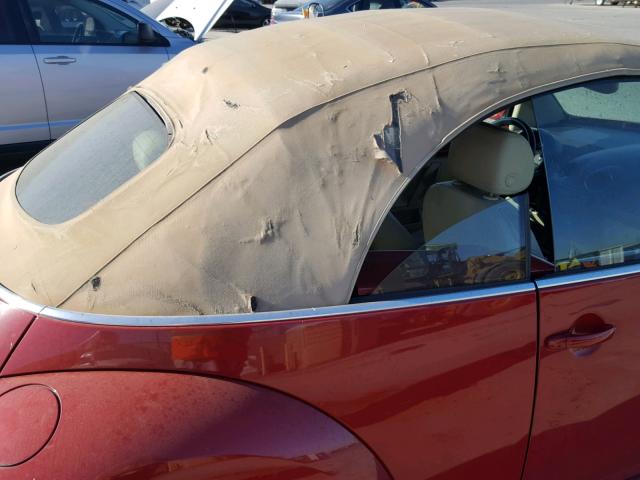 3VWSF31Y36M303130 - 2006 VOLKSWAGEN NEW BEETLE წითელი ფოტო 9