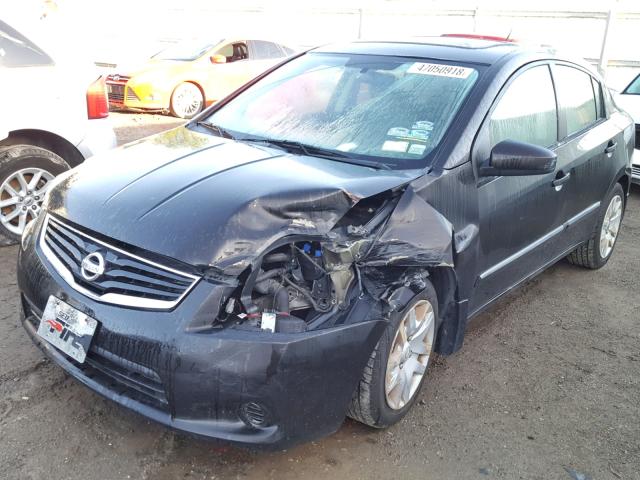 3N1AB6AP3AL625237 - 2010 NISSAN SENTRA 2.0 BLACK photo 2