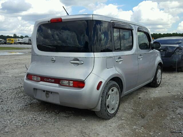 JN8AZ2KR5BT201173 - 2011 NISSAN CUBE BASE SILVER photo 4