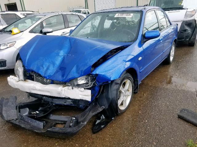 JM1BJ225430156251 - 2003 MAZDA PROTEGE DX BLUE photo 2