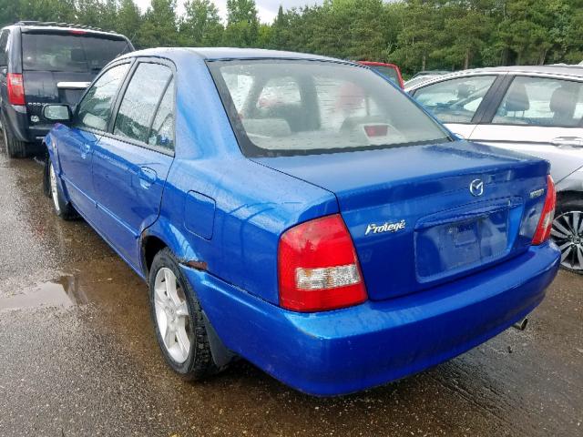 JM1BJ225430156251 - 2003 MAZDA PROTEGE DX BLUE photo 3