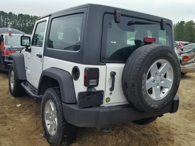 1C4AJWAG2DL701210 - 2013 JEEP WRANGLER S WHITE photo 3