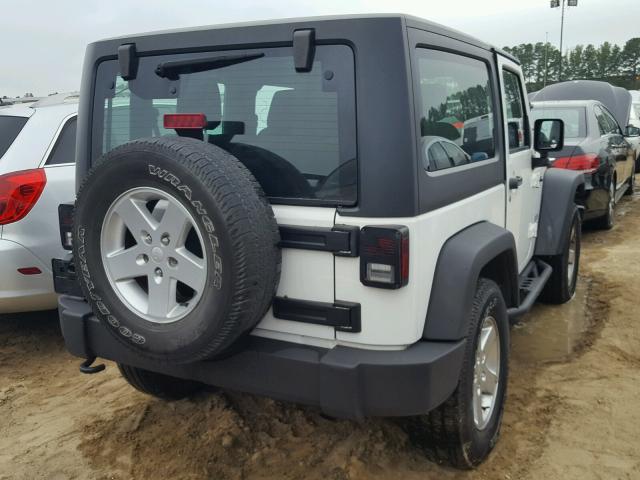 1C4AJWAG2DL701210 - 2013 JEEP WRANGLER S WHITE photo 4