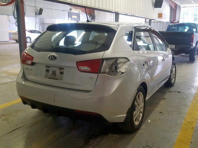 KNAFU5A2XC5597061 - 2012 KIA FORTE EX SILVER photo 4