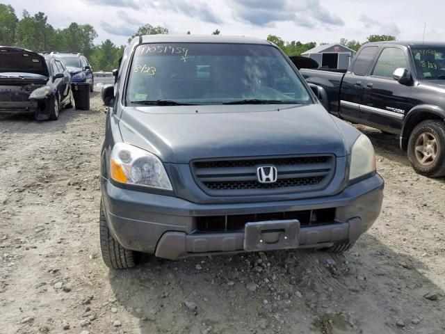 2HKYF18174H587360 - 2004 HONDA PILOT LX BLACK photo 9