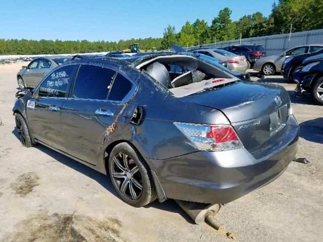 1HGCP36818A043745 - 2008 HONDA ACCORD EXL GRAY photo 3