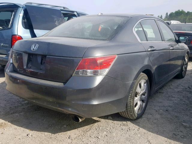 1HGCP26868A802044 - 2008 HONDA ACCORD EXL GRAY photo 4