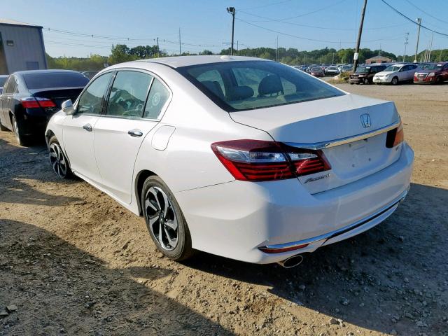 1HGCR3F03HA013974 - 2017 HONDA ACCORD EXL WHITE photo 3