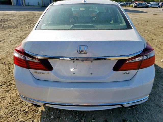 1HGCR3F03HA013974 - 2017 HONDA ACCORD EXL WHITE photo 9