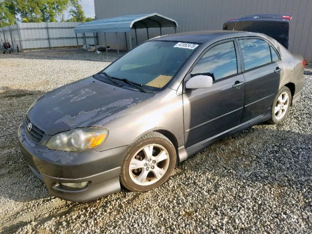 2T1BY32E55C451479 - 2005 TOYOTA COROLLA XR SILVER photo 2