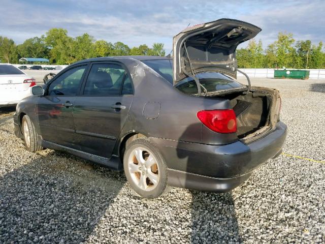 2T1BY32E55C451479 - 2005 TOYOTA COROLLA XR SILVER photo 3