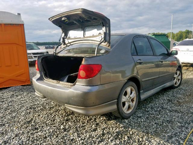 2T1BY32E55C451479 - 2005 TOYOTA COROLLA XR SILVER photo 4