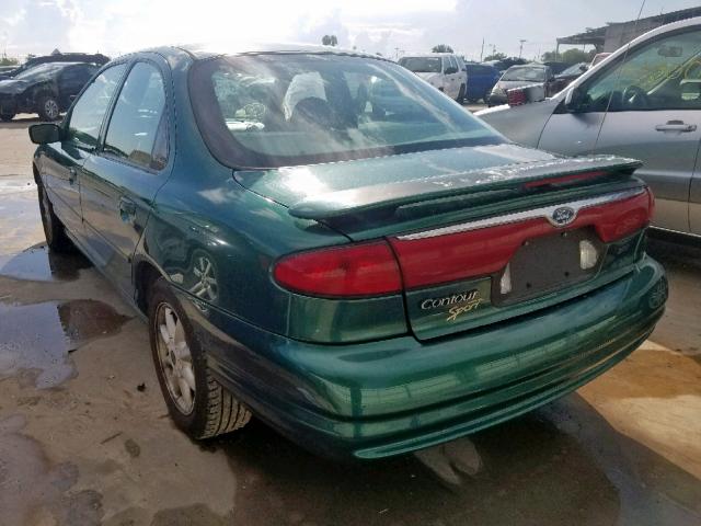 1FAFP66L9XK148792 - 1999 FORD CONTOUR SE GREEN photo 3