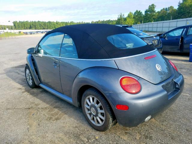3VWCM31YX5M361826 - 2005 VOLKSWAGEN NEW BEETLE ნაცრისფერი ფოტო 3