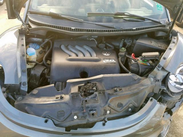 3VWCM31YX5M361826 - 2005 VOLKSWAGEN NEW BEETLE ნაცრისფერი ფოტო 7