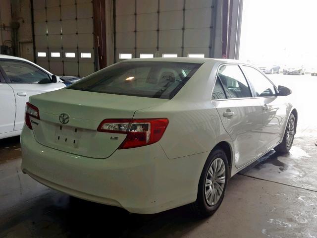 4T1BF1FK4CU542586 - 2012 TOYOTA CAMRY BASE WHITE photo 4