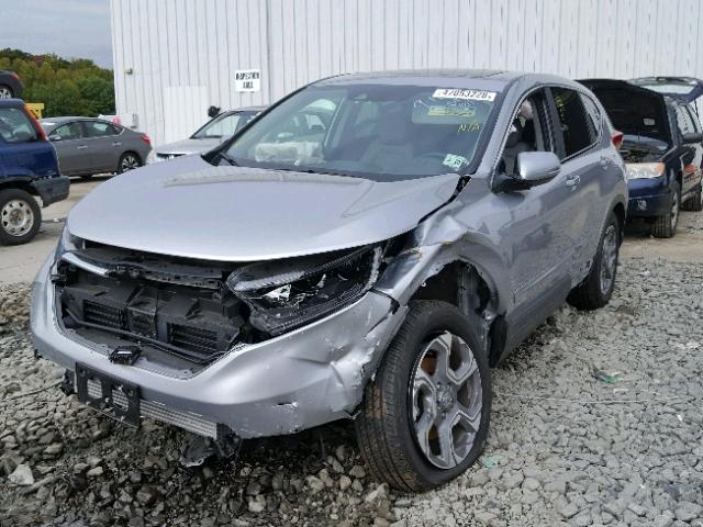 2HKRW2H84HH620926 - 2017 HONDA CR-V EXL SILVER photo 2