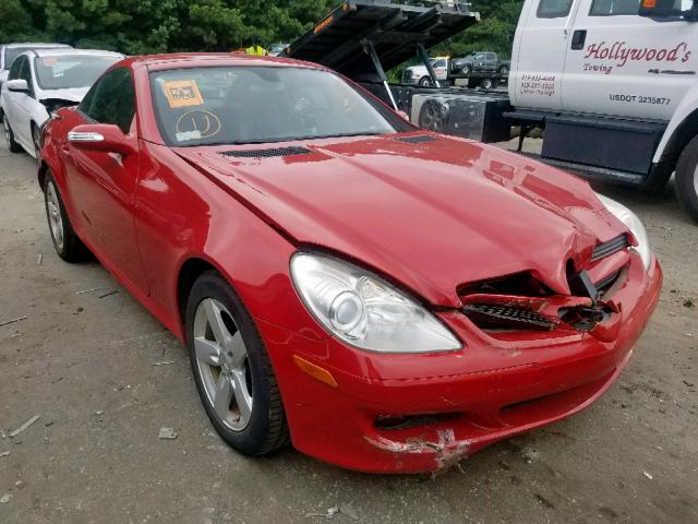 WDBWK54F06F097382 - 2006 MERCEDES-BENZ SLK 280 RED photo 1