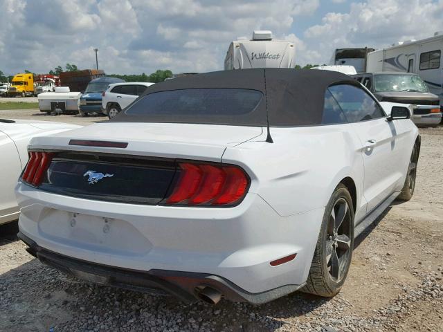 1FATP8UH9J5171878 - 2018 FORD MUSTANG WHITE photo 4