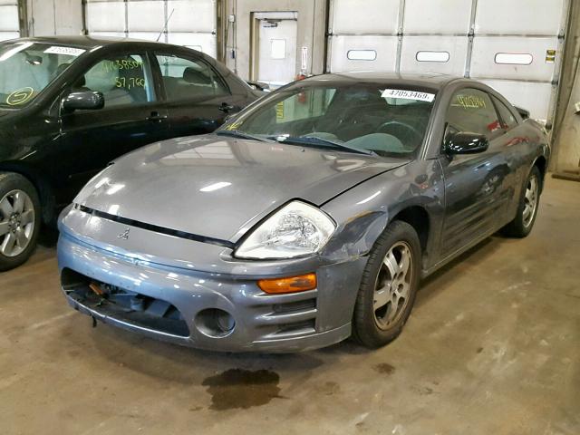 4A3AC44G33E016109 - 2003 MITSUBISHI ECLIPSE GS CHARCOAL photo 2