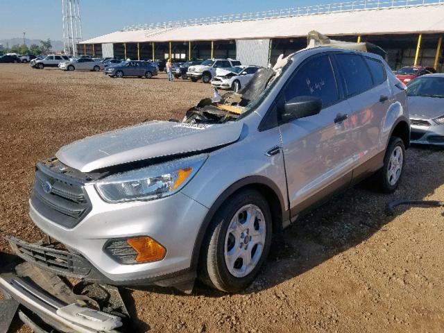 1FMCU0F70HUD93875 - 2017 FORD ESCAPE S SILVER photo 2