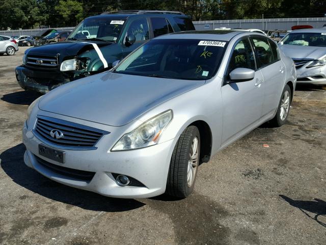 JN1DV6AP0BM831272 - 2011 INFINITI G25 BASE SILVER photo 2