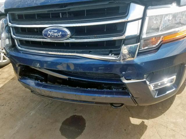 1FMJU1JT9GEF56890 - 2016 FORD EXPEDITION BLUE photo 9