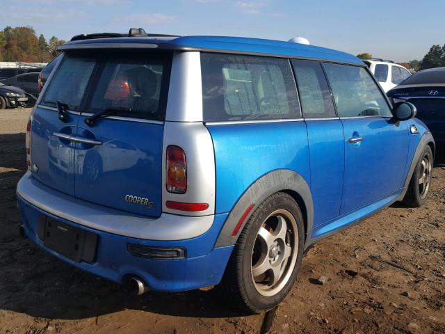 WMWMM33508TP89191 - 2008 MINI COOPER S C BLUE photo 4