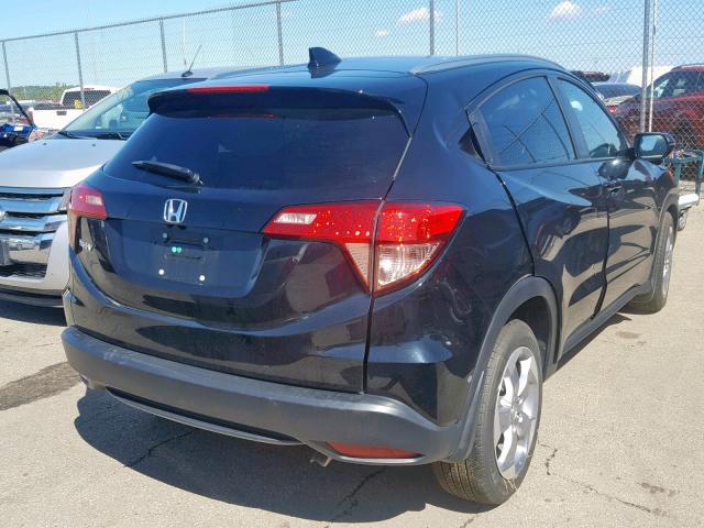 3CZRU5H76HM704054 - 2017 HONDA HR-V EXL BLACK photo 4