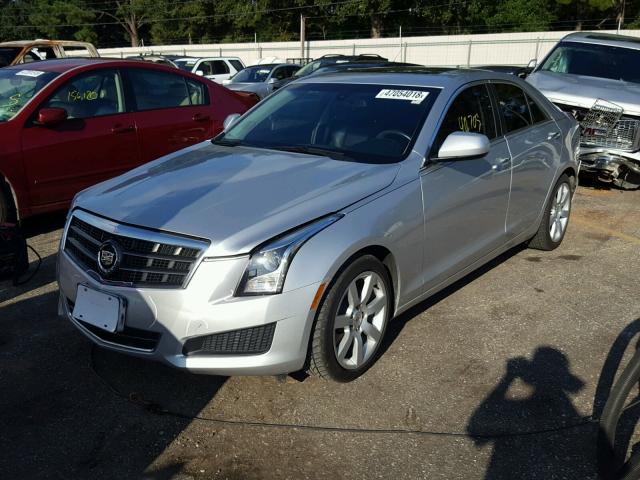 1G6AA5RA3E0130844 - 2014 CADILLAC ATS SILVER photo 2