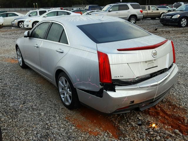 1G6AA5RA3E0130844 - 2014 CADILLAC ATS SILVER photo 3