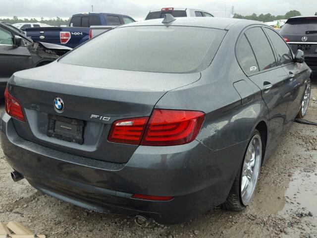 WBAFR7C54BC607145 - 2011 BMW 535 I CHARCOAL photo 4