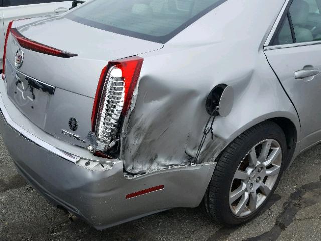 1G6DT57VX80198785 - 2008 CADILLAC CTS HI FEA SILVER photo 9