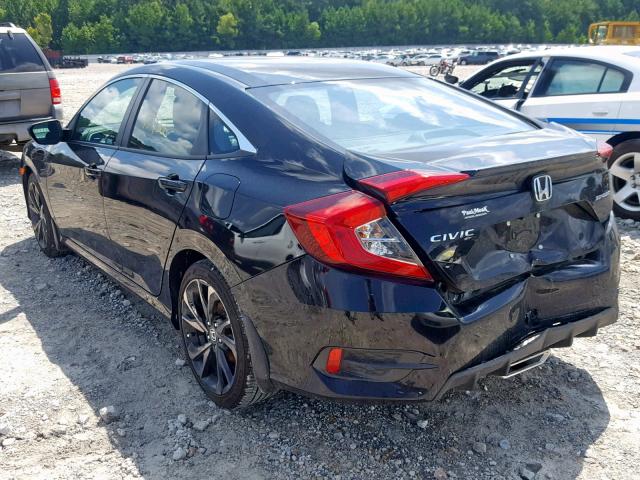 19XFC2F88KE015317 - 2019 HONDA CIVIC SPOR BLACK photo 3