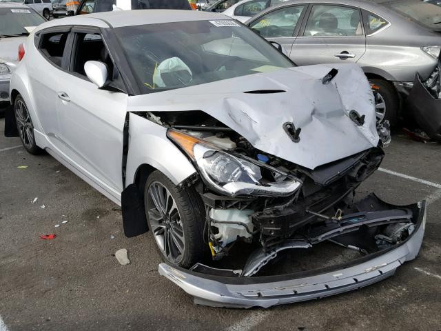 KMHTC6AE6GU250083 - 2016 HYUNDAI VELOSTER T SILVER photo 1