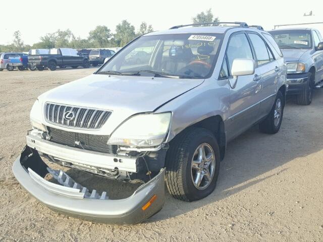 JTJHF10U330295803 - 2003 LEXUS RX 300 SILVER photo 2