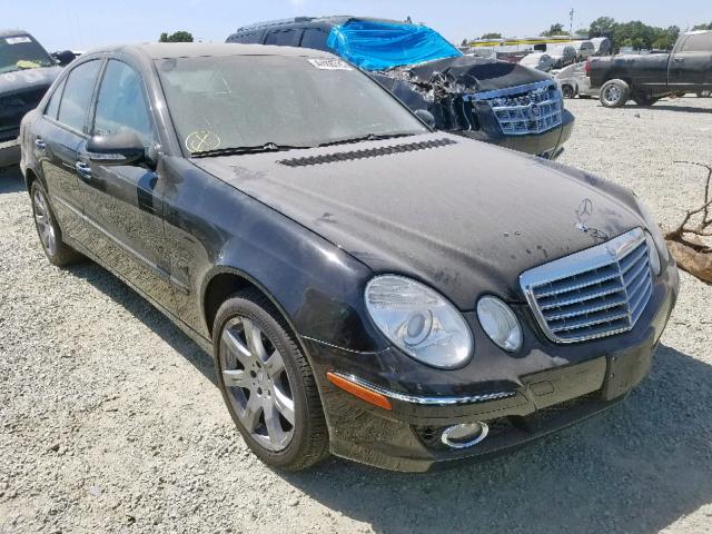 WDBUF56X37B010147 - 2007 MERCEDES-BENZ E 350 BLACK photo 1