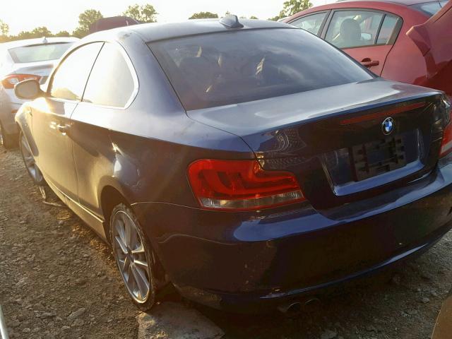 WBAUP7C56CVP23028 - 2012 BMW 128 I BLUE photo 3