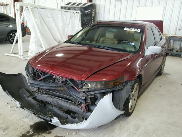 19UUA66294A030044 - 2004 ACURA TL MAROON photo 2