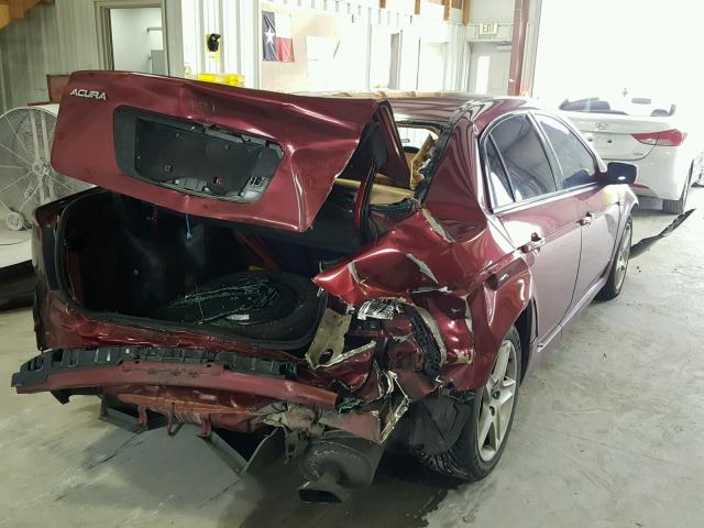 19UUA66294A030044 - 2004 ACURA TL MAROON photo 4