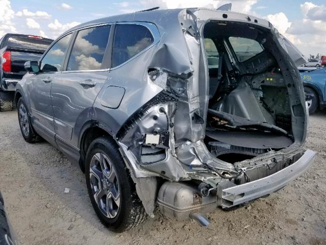 7FARW1H82JE006718 - 2018 HONDA CR-V EXL SILVER photo 3