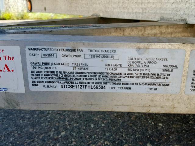 4TCSE1127FHL66504 - 2015 TRIT TRITON TC BLACK photo 20