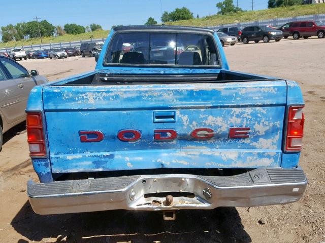 1B7GG23YXPS221868 - 1993 DODGE DAKOTA BLUE photo 9