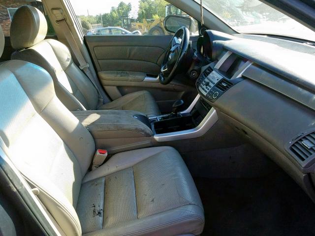 5J8TB18267A006412 - 2007 ACURA RDX GRAY photo 5