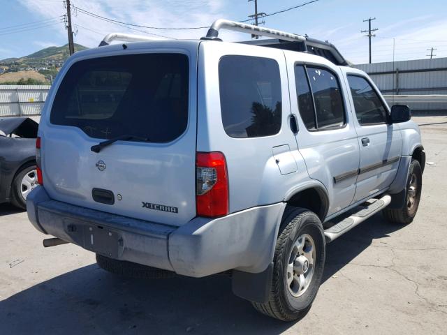 5N1ED28T81C569064 - 2001 NISSAN XTERRA XE SILVER photo 4