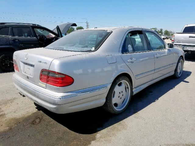 WDBJF74J32B453565 - 2002 MERCEDES-BENZ E 55 AMG SILVER photo 4