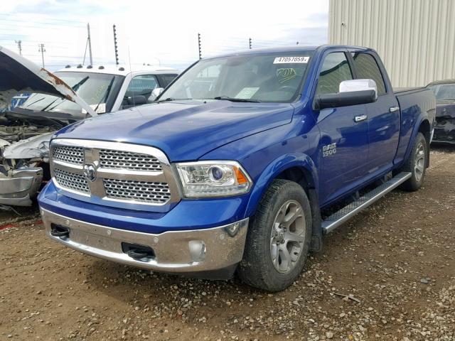 1C6RR7VM8ES337200 - 2014 RAM 1500 LARAM BLUE photo 2