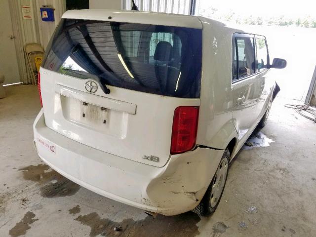 JTLKE50E581022332 - 2008 TOYOTA SCION XB Ақ фото 4
