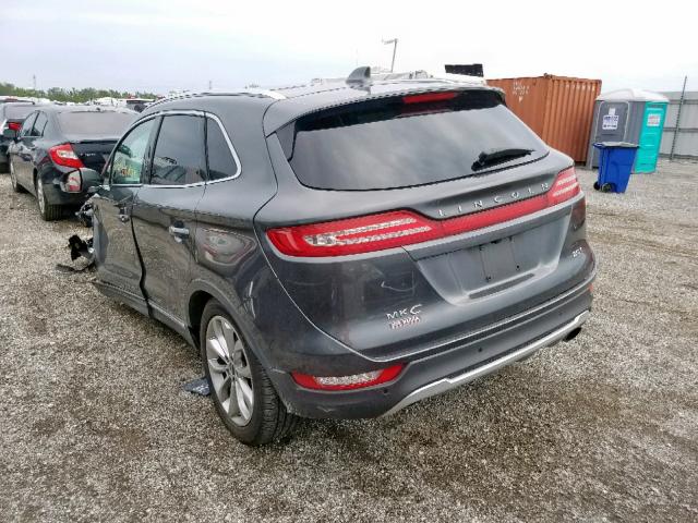 5LMCJ2C92HUL20787 - 2017 LINCOLN MKC SELECT GRAY photo 3